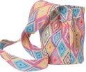 Tas Dames - Bucket Bag met Zomerse Print - Kwastjes - 24x17 cm - Multicolor