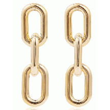 Ohrringe – 6,3 x 1,7 cm – goldfarben