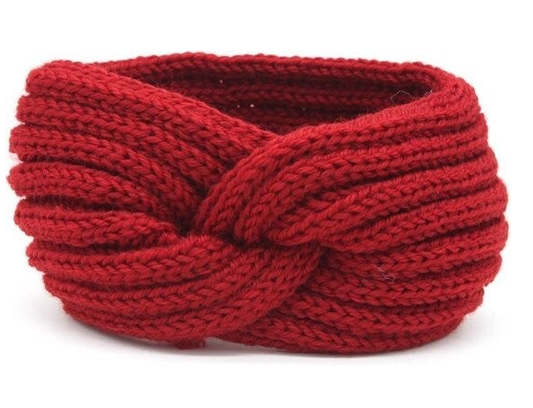 Warmes gestricktes Stirnband – Ohrenwärmer – Rot